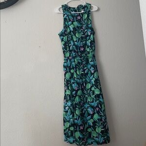 Floral Green and Blue Women's dress
